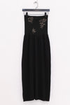 SWAYING 25 Early Autumn Floral Jacquard Tube Dress SW-SW25PF2L01C4-HEI Black